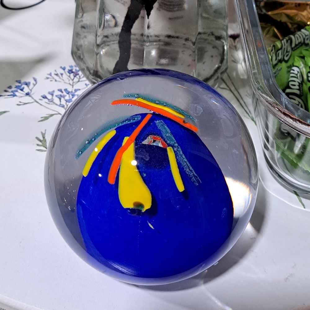 Colorful Glass Paperweight - Picture 2 of 4